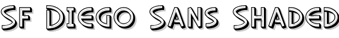 SF Diego Sans Shaded font